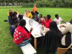 Ghanese scouts logeerden een week in ons clubhuis